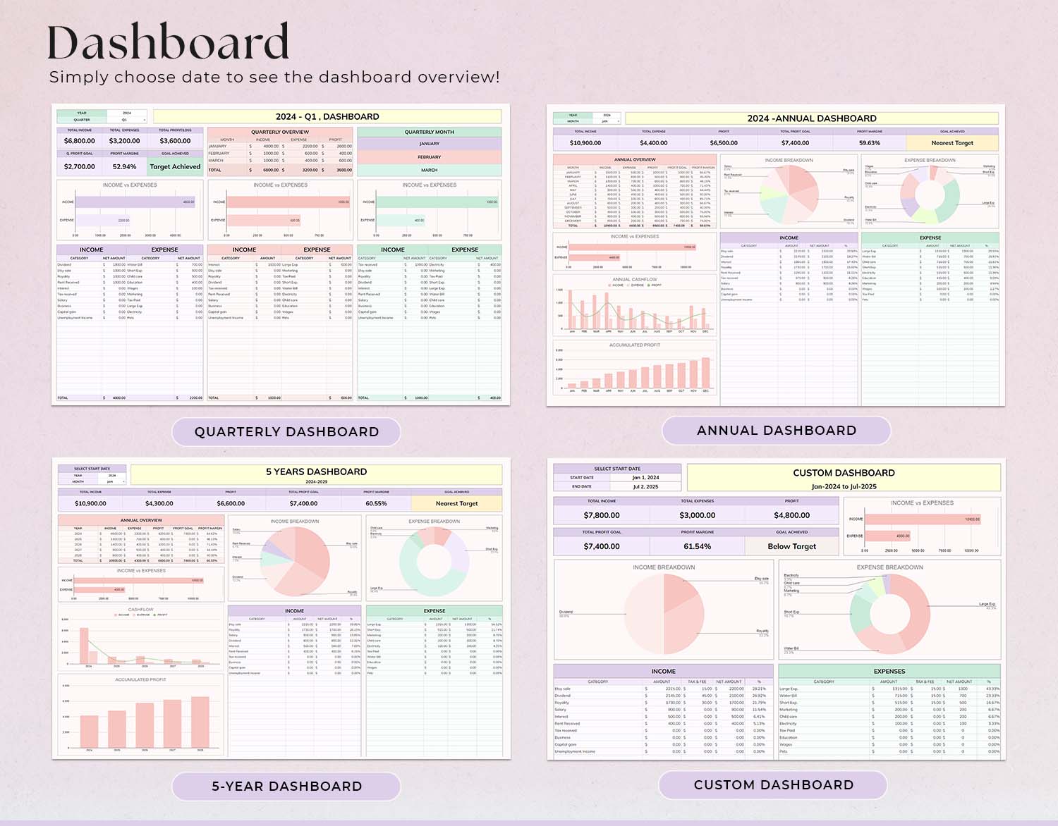 Ultimate Small Business Bookkeeping Spreadsheet, Google Sheet and Excel, Income & Expense Tracker, Sale Tax Tracker, Accounting, Business Tracker - Design Findable