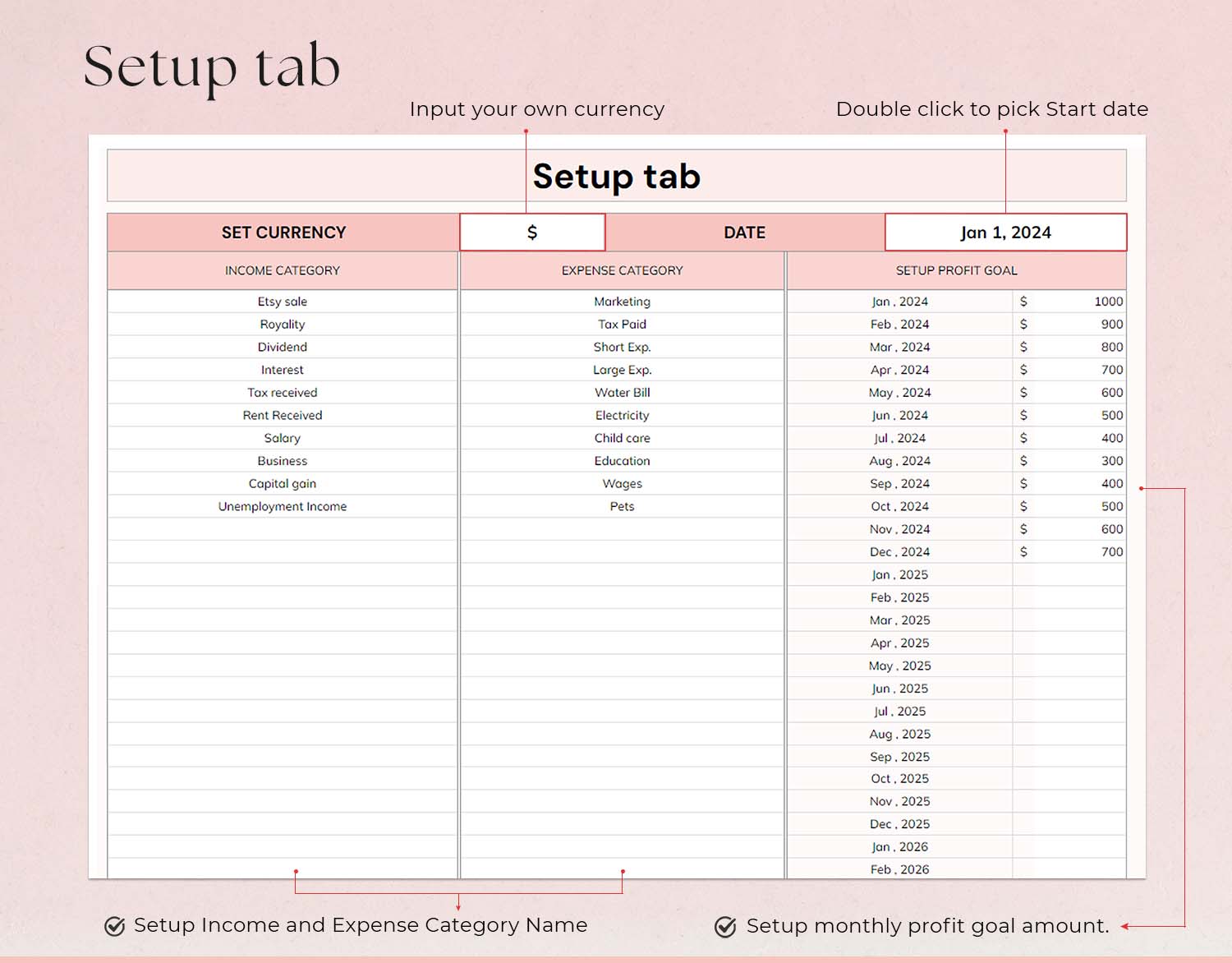 Ultimate Small Business Bookkeeping Spreadsheet, Google Sheet and Excel, Income & Expense Tracker, Sale Tax Tracker, Accounting, Business Tracker - Design Findable