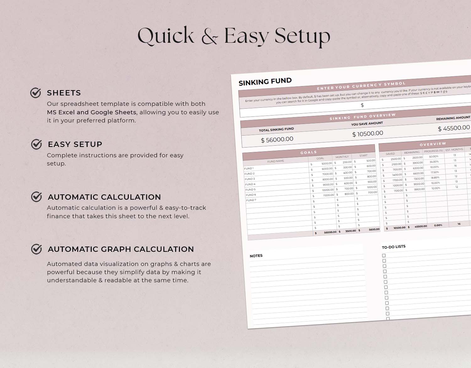 Sinking Funds Tracker, Google Sheets Savings Template, Savings Tracker, Debt Payoff Tracker, Loan Tracker Credit Card Payoff Chart - Design Findable