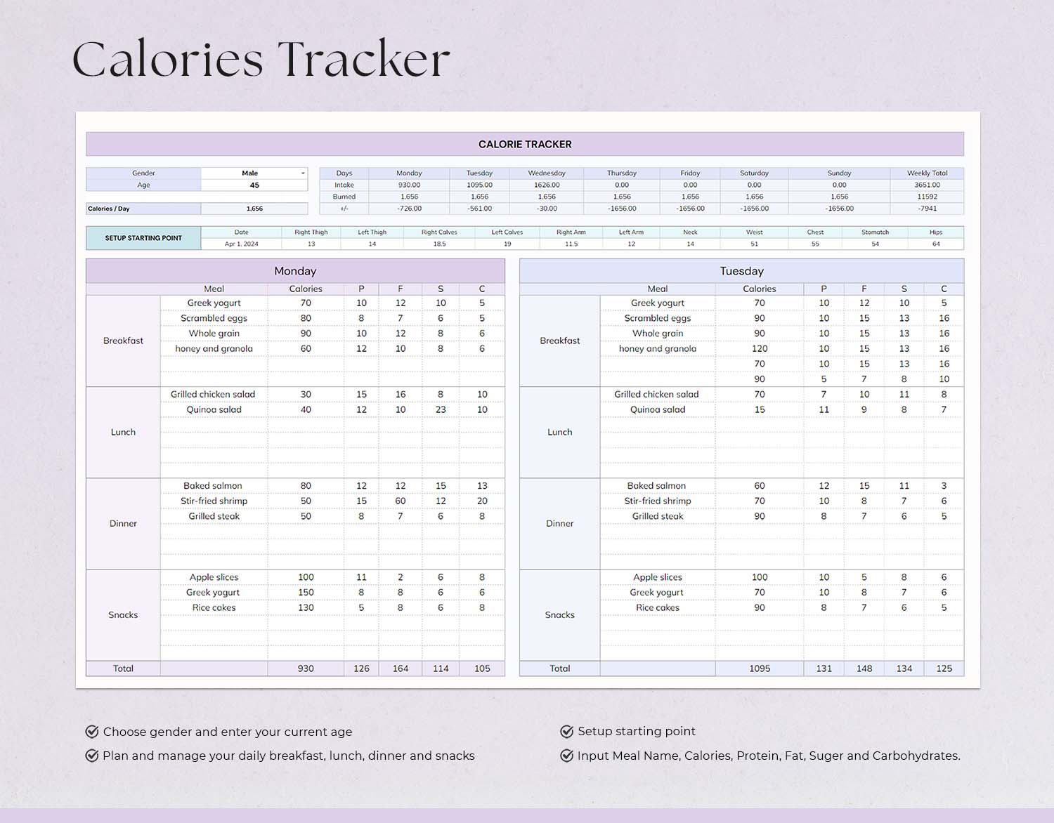 Weight Loss Tracker Spreadsheet for Google Sheets and MS Excel Sheet, Weight Loss Planner, Daily Weekly Weigh-in Chart, Body Measurement Log, Weight Journal - Design Findable